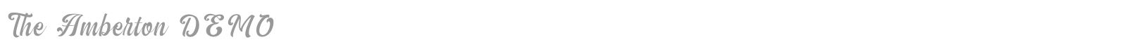 The Amberton font preview